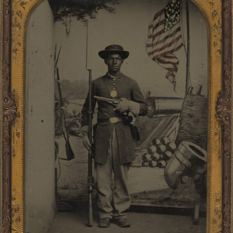A Black Union soldier during the Civil War era